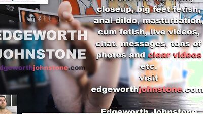 EDGEWORTH JOHNSTONE Big Feet Closeup CENSORED Businessman male foot fetish PART 2 business suit