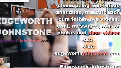 EDGEWORTH JOHNSTONE Big Feet Closeup CENSORED Businessman male foot fetish PART 2 business suit