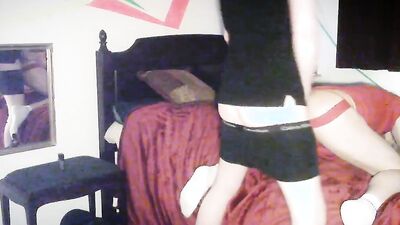 Mason Shock gives his roommate a bj and gets doggystyled