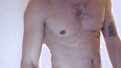 Dashing stud jerks off to porn and takes a shower