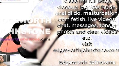 EDGEWORTH JOHNSTONE anal dildo deep in my tight gay asshole CENSORED man in tights and black thong