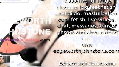 EDGEWORTH JOHNSTONE anal dildo deep in my tight gay asshole CENSORED man in tights and black thong