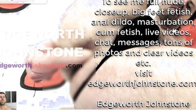 EDGEWORTH JOHNSTONE anal dildo deep in my tight gay asshole CENSORED man in tights and black thong