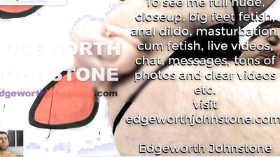 EDGEWORTH JOHNSTONE anal dildo deep in my tight gay asshole CENSORED man in tights and black thong