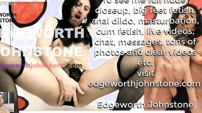 EDGEWORTH JOHNSTONE Femboy dildo fuck and suck - gay anal sex with latex cock - trans sissy tranny