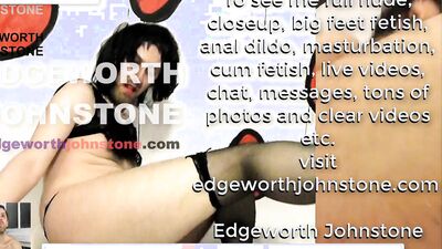 EDGEWORTH JOHNSTONE Femboy dildo fuck and suck - gay anal sex with latex cock - trans sissy tranny