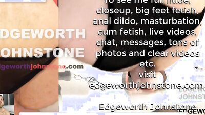 EDGEWORTH JOHNSTONE Femboy dildo fuck and suck - gay anal sex with latex cock - trans sissy tranny