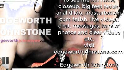 EDGEWORTH JOHNSTONE Femboy dildo fuck and suck - gay anal sex with latex cock - trans sissy tranny