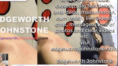 EDGEWORTH JOHNSTONE Bath time anal dildo - Bathtub gay ass fucking and sucking fake cock - hot guy