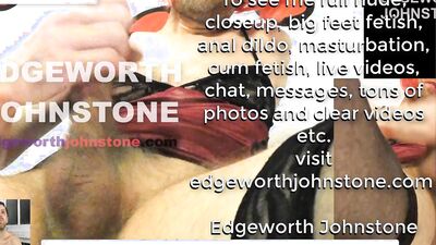 Amateur femboy is stroking his pecker in front of the camera