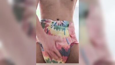 Perverted lad is wearing a diapers while humping that pillow