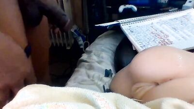 Naughty guy is pushing his hard pecker in that special sex doll
