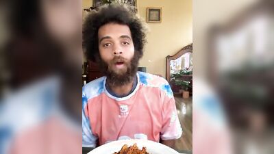 Plant Based Pasta Bolognes from Trader Joes with Rock Mercury