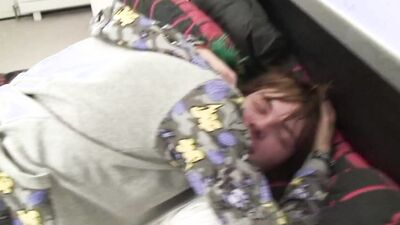Gothic gay twinks are kissing and fucking in the bedroom