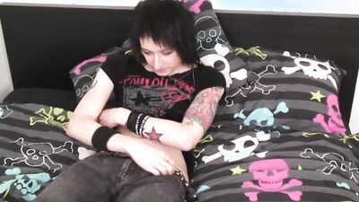 Rocker Boyz - Metal Rocker Tattooed Twink Jerks His Boy Meat