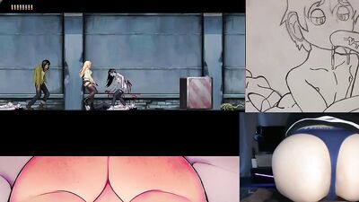 Naughty dude teases with his perfect ass while playing porn games