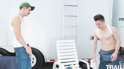 Jocks Jonah is being fucked in the butthole by Grant Ducati