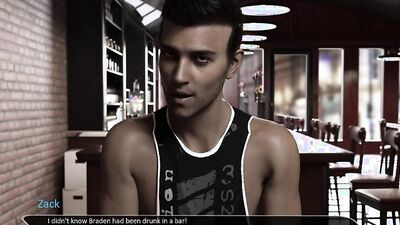 Handsome young studs go down and dirty in a 3D porn game