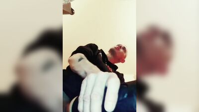 Scottish bwc edging, fleshlight fucking and huge cum load