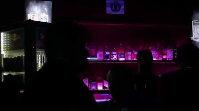 I spied on a couple in the club, for their blowjob