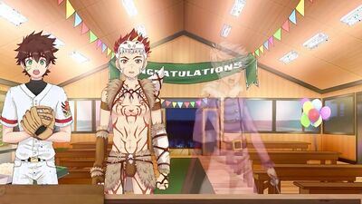 Cute camping twinks go down and dirty in a porn game
