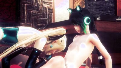 3D cartoon shows a horny shemale getting fucked to the balls