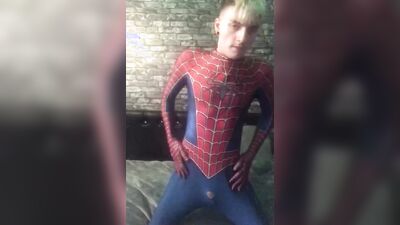 Gay Spider-Man twink wank