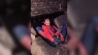 Gay Spider-Man twink wank