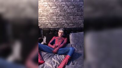 Gay Spider-Man twink wank