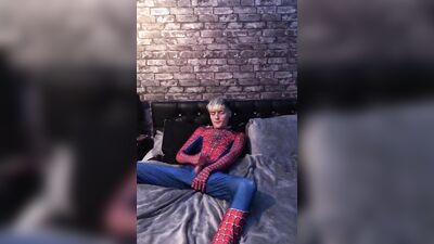 Gay Spider-Man twink wank