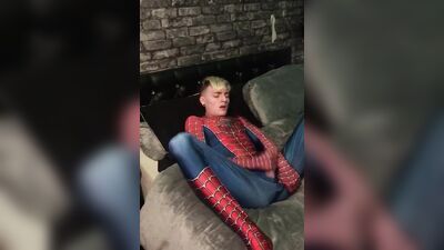 Gay Spider-Man twink wank