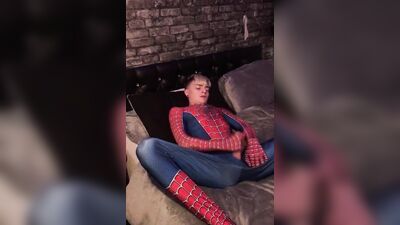 Gay Spider-Man twink wank