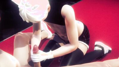 3D gay porn shows a cock-hungry blonde sissy blowing his master