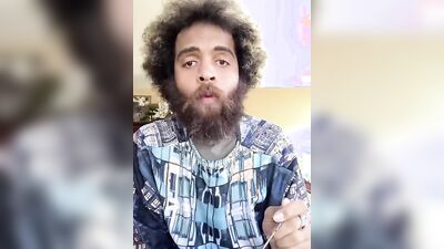 Rock Mercury smokes and chats with his fans on webcam show