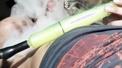 Masked guy bends over to take a hard cock up his tight ass