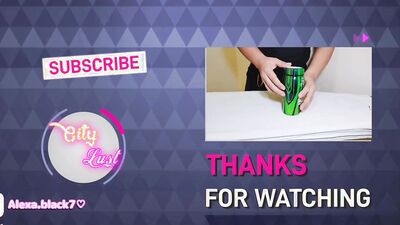 Small-dicked guy masturbates with a flashlight toy and shoots a load