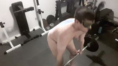 Fat Man Nude Workout 33 Pull