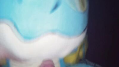 Kinky man is pushing his thick pecker in that stuffed doll