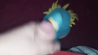 Kinky man is pushing his thick pecker in that stuffed doll