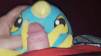 Kinky man is pushing his thick pecker in that stuffed doll