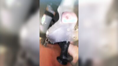 Handsome guy with a sexy beard makes a dirty Snapchat compilation