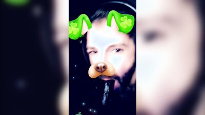 Handsome guy with a sexy beard makes a dirty Snapchat compilation