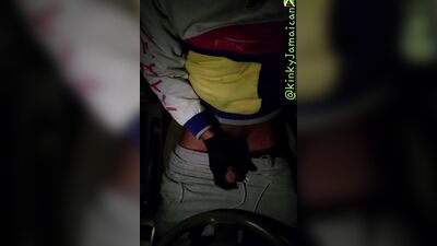 Horny guy is playing with his hard cock in that dark room
