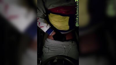 Horny guy is playing with his hard cock in that dark room