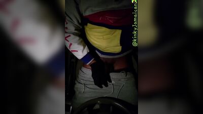 Horny guy is playing with his hard cock in that dark room