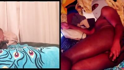 Black guy loves to finger his ass and use naughty toys
