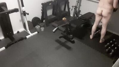 Fat Man Nude Workout 29 Push