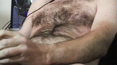 Jerk off with me! Hairy BWC with cumshot finish