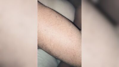 Amateur white guy is poked with a black cock in homemade video