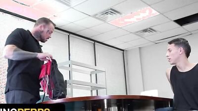Young Perps - Horny Security Officer Performs Rough Deep Cavity Search To Dude Caught Shoplifting